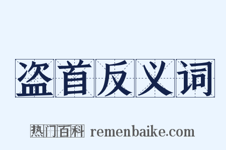 盗首反义词是什么意思的图片
